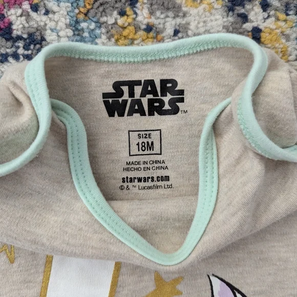 Star Wars Grogu First Birthday Bodysuit, The Child is One, 18 Months, Baby Yoda - Picture 2 of 5